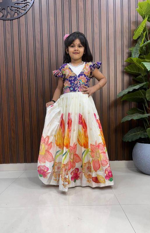 NEW LAUNCING KIDS GOWN silk Bulk kids wear market in Ahmedabad